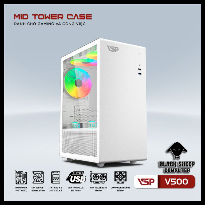 Vỏ Case VSP V500 WHITE