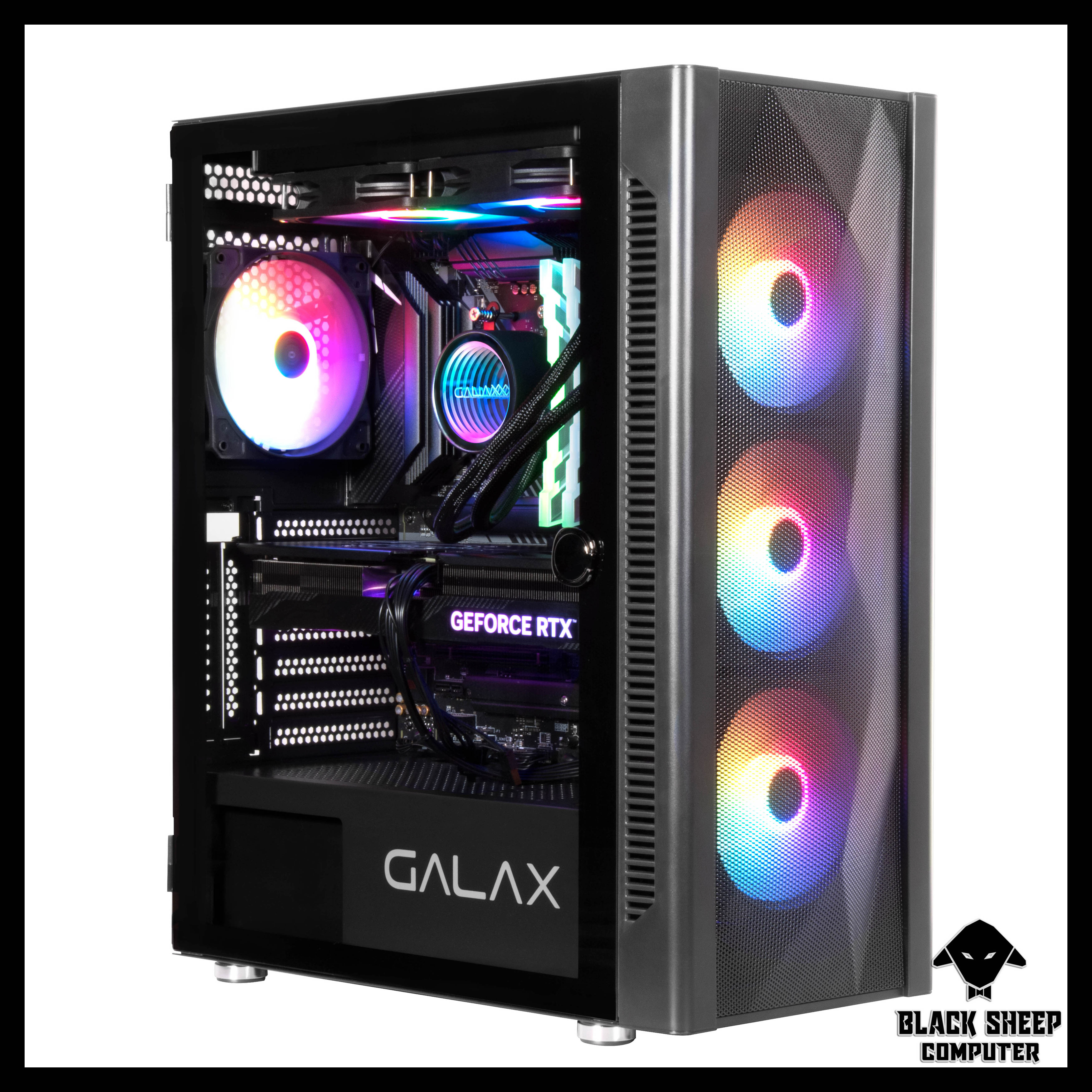 Vỏ Case GALAX REVOLUTION 06 BLACK (SẴN 4 FAN LED)