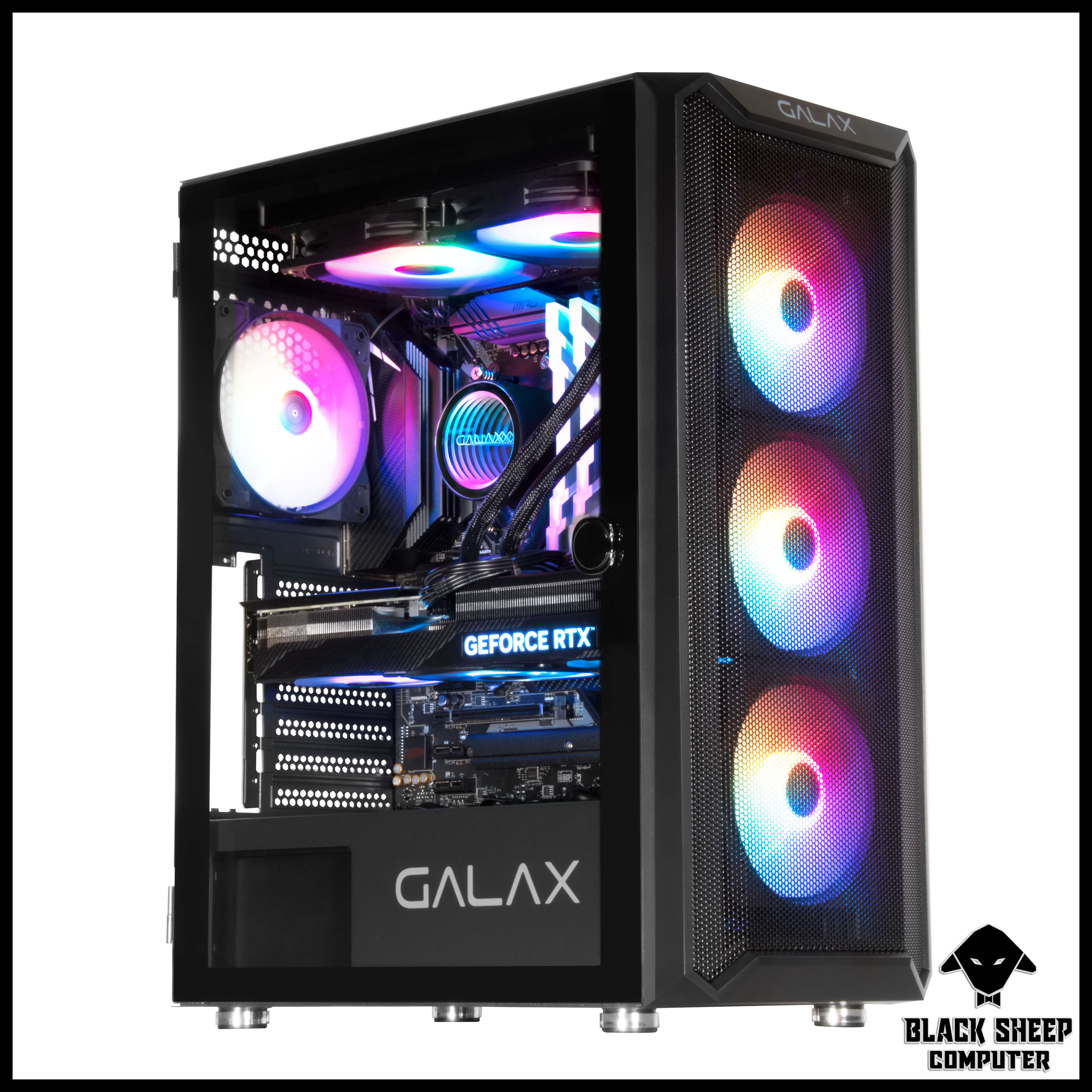 Vỏ Case GALAX REVOLUTION 07 BLACK (SẴN 4 FAN LED)