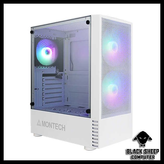 Vỏ Case MONTECH X2 MESH WHITE (SẴN 3 FAN LED)