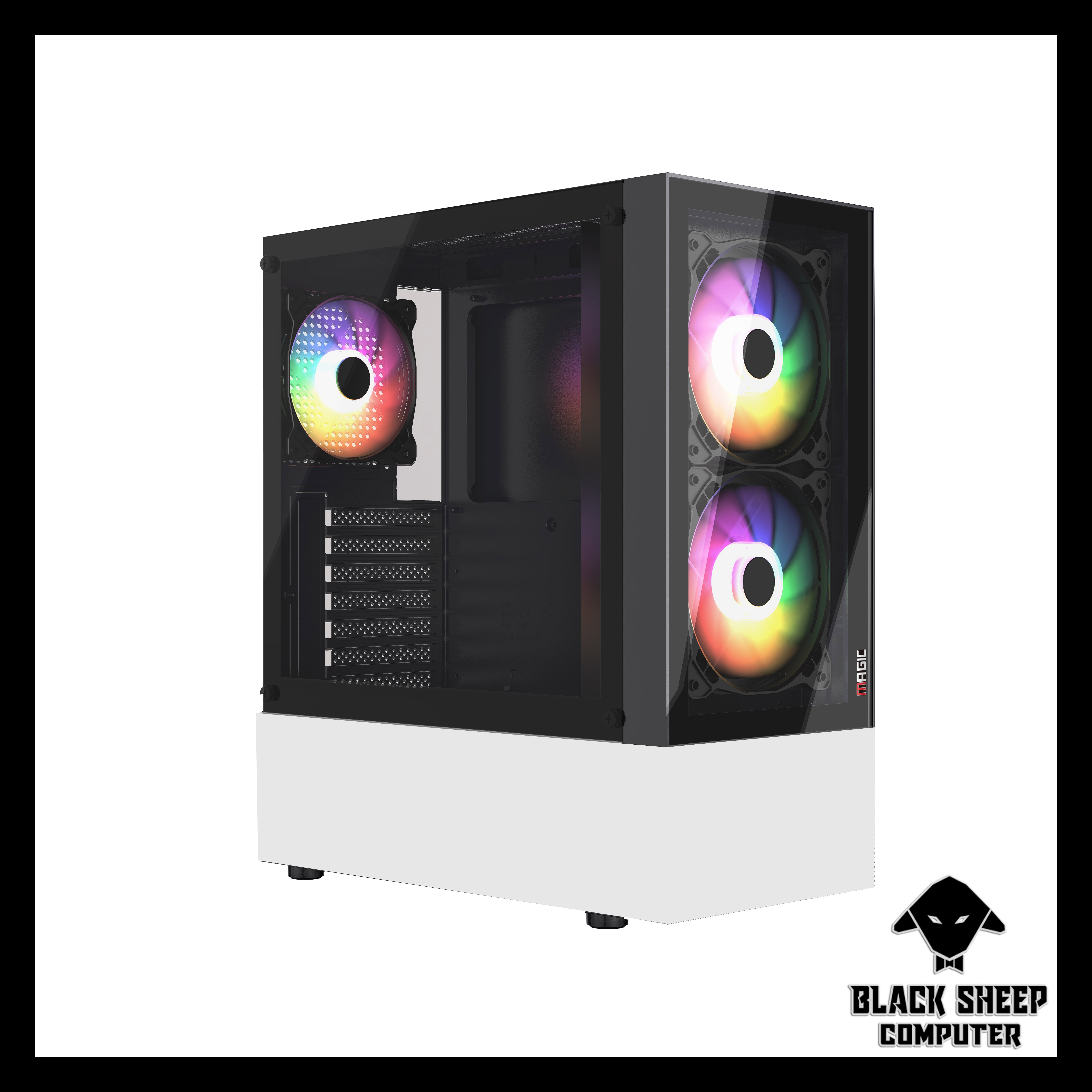 Vỏ Case MAGIC GM04 GLASS (SẴN 3 FAN LED)