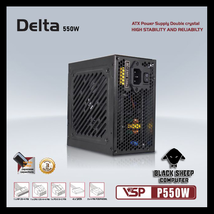 Nguồn PSU VSP DELTA P550W