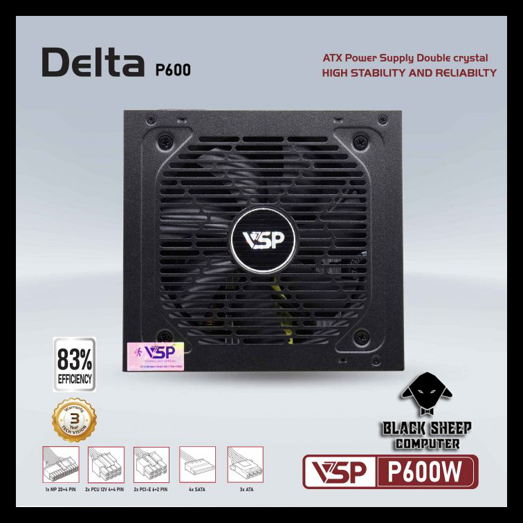 Nguồn PSU VSP DELTA P600W