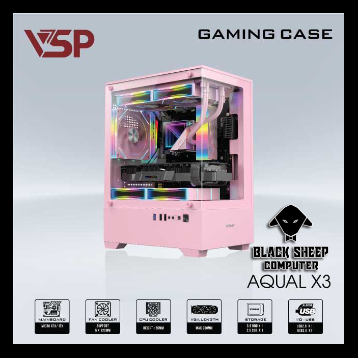 Vỏ Case VSP AQUAL X3 PINK