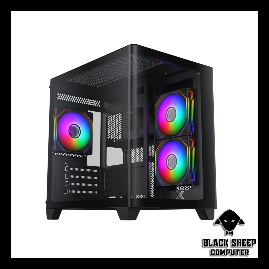 Vỏ Case XIGMATEK PANO M NANO 3GF BLACK (SẴN 3 FAN LED)