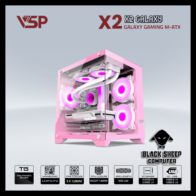 Vỏ Case VSP X2 GALAXY PINK