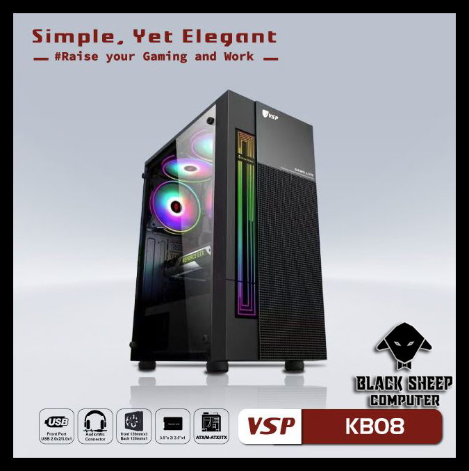 Vỏ Case VSP KB08 BLACK (ĐEN)