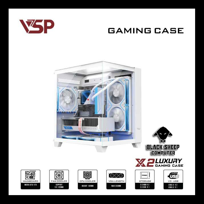 Vỏ Case VSP X2 LUXURY WHITE